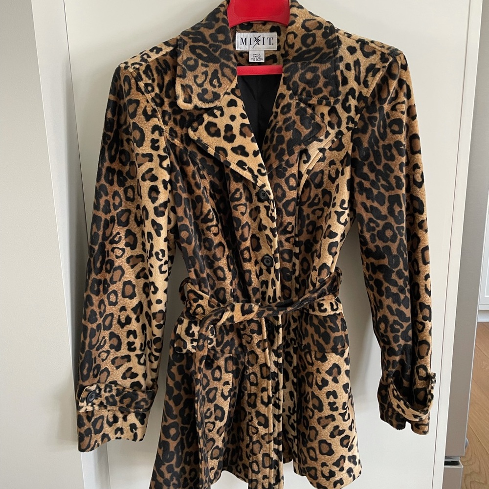 Mixit Leopard Trench-coat - Picture 3 of 7